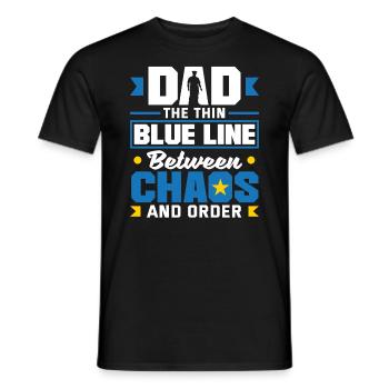 Dad the Protector Father's Day Design for - Männer T-Shirt - Schwarz - Vorne - AI Model Male 178 light (178cm)