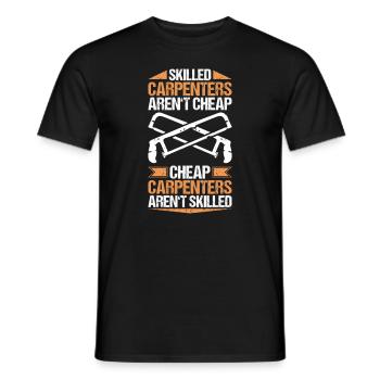 Zimmerer Zimmermann Zimmerei Carpenter Carpentry - Men's T-Shirt - black - Front - AI Model Male 178 light (178cm)