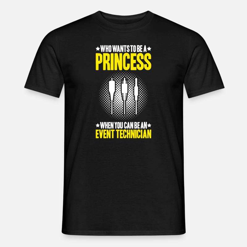 Veranstaltungstechniker Event Technician - Männer T-Shirt - Schwarz