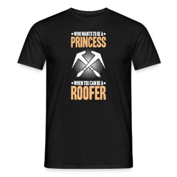 Roofer Roofing Roofing Roofing Roofers Roofing - Men's T-Shirt - black - Front - AI Model Male 178 light (178cm)