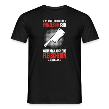 Fleischer Metzger Fleischerei Metzgerei Butcher - Männer T-Shirt - Schwarz - Vorne - AI Model Male 178 light (178cm)