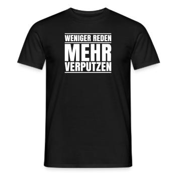 Stuckateur Plasterer Stukkateur Gipser Verputzer - Männer T-Shirt - Schwarz - Vorne - AI Model Male 178 light (178cm)