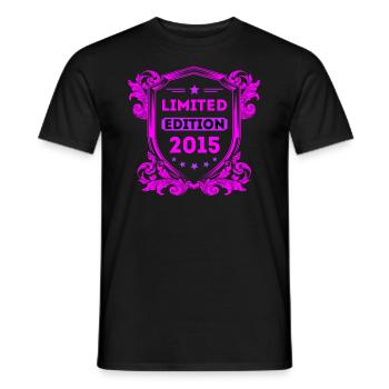 2015 - Men's T-Shirt - black - Front - AI Model Male 178 light (178cm)