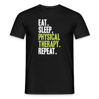 Physiotherapie Physiotherapeut Physical Therapist - Männer T-Shirt - Schwarz - Vorne - AI Model Male 178 light (178cm)