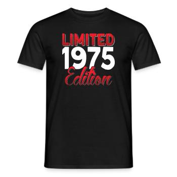 Vintage 1975 Retro Bitrthday Edition Limitée - T-shirt homme - noir - Devant - AI Model Male 178 light (178cm)