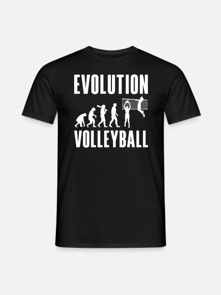 Volleyball Player Sport Retro Evolution - Männer T-Shirt - Schwarz