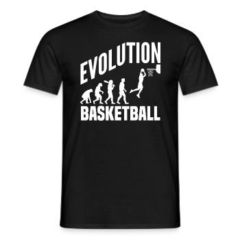 Basketball Evolution From Monkey To Men BBall - T-shirt homme - noir - Devant - AI Model Male 178 light (178cm)