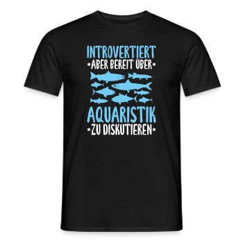 Aquaristik Aquarianer Aquarium Fische Aquarist - Männer T-Shirt - Schwarz - Vorne - AI Model Male 178 light (178cm)