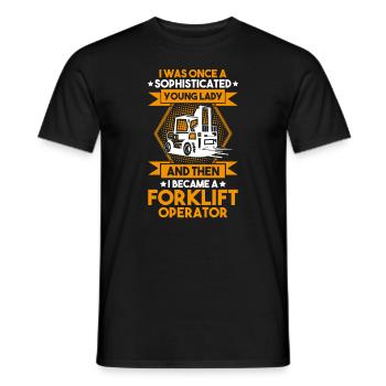 Staplerfahrer Gabelstaplerfahrer Forklift Operator - Männer T-Shirt - Schwarz - Vorne - AI Model Male 178 light (178cm)