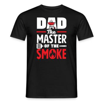 Dad The Master Of The Smoke Father's Day BBQ - Männer T-Shirt - Schwarz - Vorne - AI Model Male 178 light (178cm)