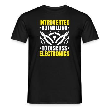 Elektroniker Elektriker Electrician Lineman - Männer T-Shirt - Schwarz - Vorne - AI Model Male 178 light (178cm)