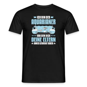 Aquaristik Aquarianer Aquarium Fische Aquarist - Männer T-Shirt - Schwarz - Vorne - AI Model Male 178 light (178cm)