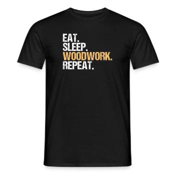 Zimmerer Zimmermann Zimmerei Carpenter Carpentry - Men's T-Shirt - black - Front - AI Model Male 178 light (178cm)