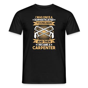Zimmerer Zimmermann Zimmerei Carpenter Carpentry - Men's T-Shirt - black - Front - AI Model Male 178 light (178cm)