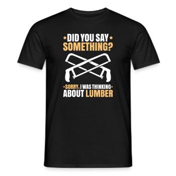 Zimmerer Zimmermann Zimmerei Carpenter Carpentry - Men's T-Shirt - black - Front - AI Model Male 178 light (178cm)