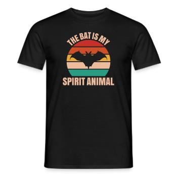 Fledermaus Fledermäuse Bat Bats Fledertier - Männer T-Shirt - Schwarz - Vorne - AI Model Male 178 light (178cm)