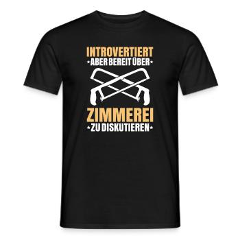 Zimmerer Zimmermann Zimmerei Carpenter Carpentry - Männer T-Shirt - Schwarz - Vorne - AI Model Male 178 light (178cm)