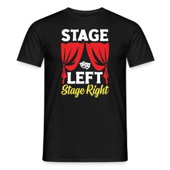 Stage Left Stage Right Theatre Actor Symphony - Männer T-Shirt - Schwarz - Vorne - AI Model Male 178 light (178cm)