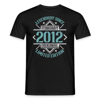 Legendary since February 2012 limited edition - Men's T-Shirt - black - Front - AI Model Male 178 light (178cm)