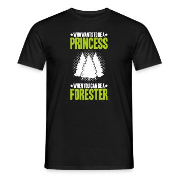 Forester Forestry Forester Forest workers Forest - Men's T-Shirt - black - Front - AI Model Male 178 light (178cm)