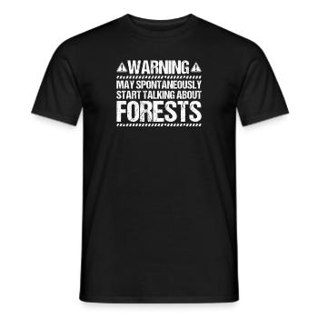 Forester Forestry Forester Forest workers Forest - Men's T-Shirt - black - Front - AI Model Male 178 light (178cm)