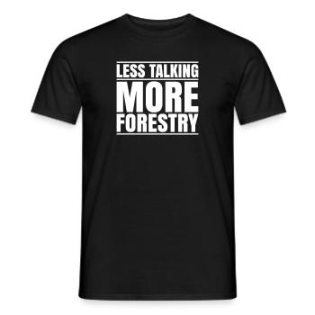 Forester Forestry Forester Forest workers Forest - Men's T-Shirt - black - Front - AI Model Male 178 light (178cm)