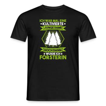 Förster Forstwirtschaft Forester Waldarbeiter Wald - Männer T-Shirt - Schwarz - Vorne - AI Model Male 178 light (178cm)