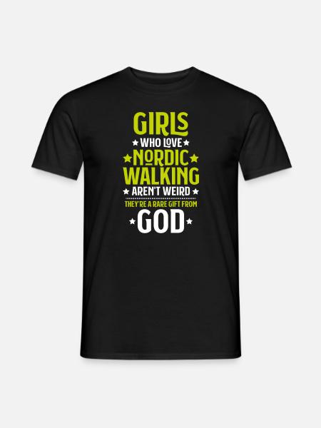 Nordic Walking Nordic Walker Nordic Walken - Men's T-Shirt - black