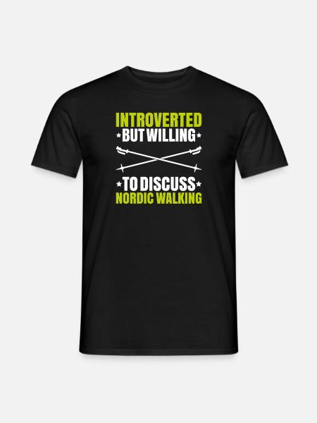 Nordic Walking Nordic Walker Nordic Walken - Men's T-Shirt - black