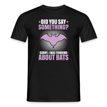 Fledermaus Fledermäuse Bat Bats Fledertier - Männer T-Shirt - Schwarz - Vorne - AI Model Male 178 light (178cm)