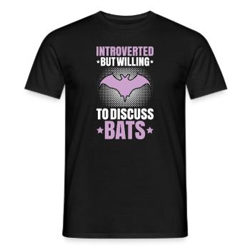Fledermaus Fledermäuse Bat Bats Fledertier - Männer T-Shirt - Schwarz - Vorne - AI Model Male 178 light (178cm)