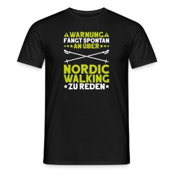 Nordic Walking Nordic Walker Nordic Walken - Männer T-Shirt - Schwarz - Vorne - AI Model Male 178 light (178cm)