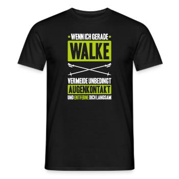 Nordic Walking Nordic Walker Nordic Walken - Männer T-Shirt - Schwarz - Vorne - AI Model Male 178 light (178cm)