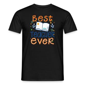 Bester Lehrer aller Zeiten, Lehrertag, Lehreranerkennung - Männer T-Shirt - Schwarz - Vorne - AI Model Male 178 light (178cm)