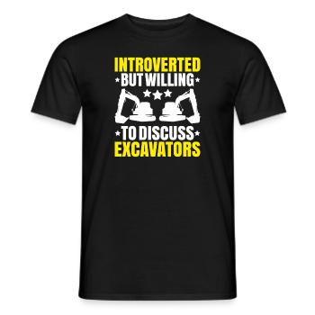 Baggerfahrer Baggerführer Heavy Equipment Operator - Männer T-Shirt - Schwarz - Vorne - AI Model Male 178 light (178cm)