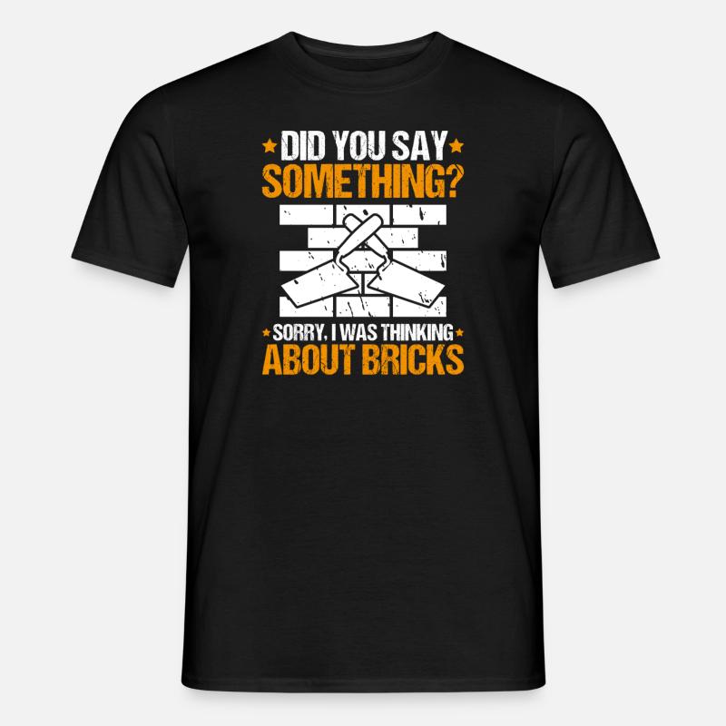 Master Masonry Masonry Bricklayer Mason - Men's T-Shirt - black