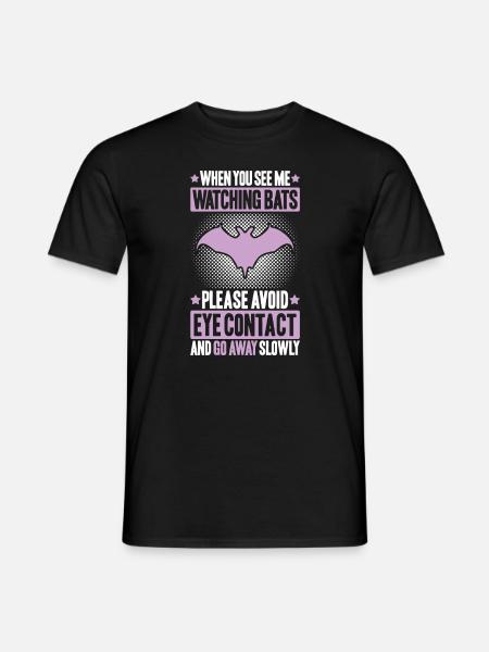 Fledermaus Fledermäuse Bat Bats Fledertier - Men's T-Shirt - black