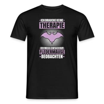 Fledermaus Fledermäuse Bat Bats Fledertier - Männer T-Shirt - Schwarz - Vorne - AI Model Male 178 light (178cm)