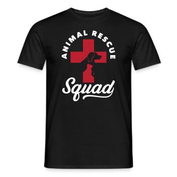 Animal Rescue Squad - Men's T-Shirt - black - Front - AI Model Male 178 light (178cm)