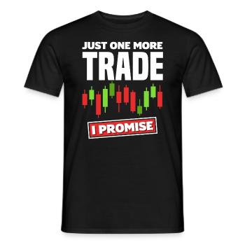 Just One More Trade Investor Day - Men's T-Shirt - black - Front - AI Model Male 178 light (178cm)