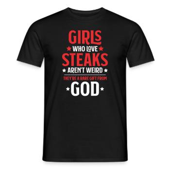 Carnivore Diät Carnivore Ernährung Carnivore Diet - Men's T-Shirt - black - Front - AI Model Male 178 light (178cm)