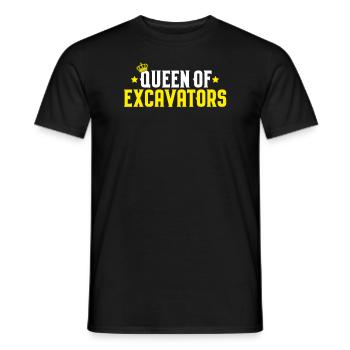 Baggerfahrer Baggerführer Heavy Equipment Operator - Männer T-Shirt - Schwarz - Vorne - AI Model Male 178 light (178cm)
