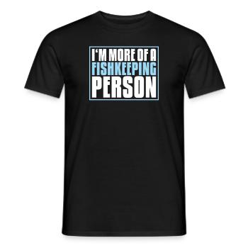 Aquaristics Aquarist Aquarium Fish Aquarist - Men's T-Shirt - black - Front - AI Model Male 178 light (178cm)