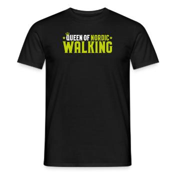 Nordic Walking Nordic Walker Nordic Walken - Men's T-Shirt - black - Front - AI Model Male 178 light (178cm)
