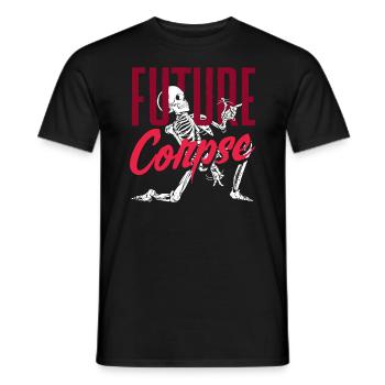 Future Corpse Dark Gothic Squelette - T-shirt homme - noir - Devant - AI Model Male 178 light (178cm)