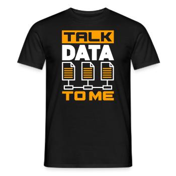 Talk Data To Me Network Admin - T-shirt homme - noir - Devant - AI Model Male 178 light (178cm)