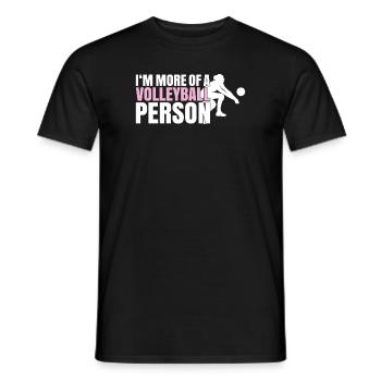 Volleyball Volleyball Player Volleyball Player Volley - Men's T-Shirt - black - Front - AI Model Male 178 light (178cm)