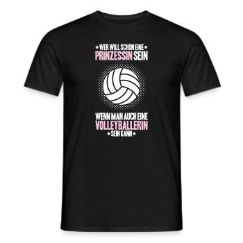 Volleyball Volleyballer Volleyballerin Volley - Männer T-Shirt - Schwarz - Vorne - AI Model Male 178 light (178cm)