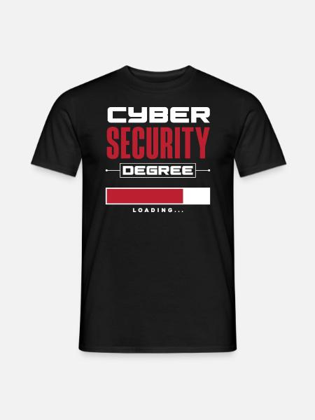 Cyber Security Degree Loading - Men's T-Shirt - black