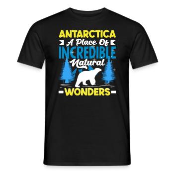 Un lieu de merveilles naturelles incroyables Expédition - T-shirt homme - noir - Devant - AI Model Male 178 light (178cm)